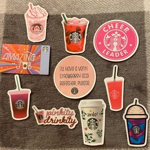 Starbucks coffee stickers!!